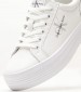 Γυναικεία Παπούτσια Casual Vulc.Laceup Άσπρο Δέρμα Calvin Klein