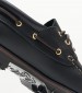 Men Sailing shoes C14 Black Leather Sea and City