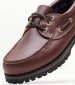 Men Sailing shoes C14 Brown Leather Sea and City