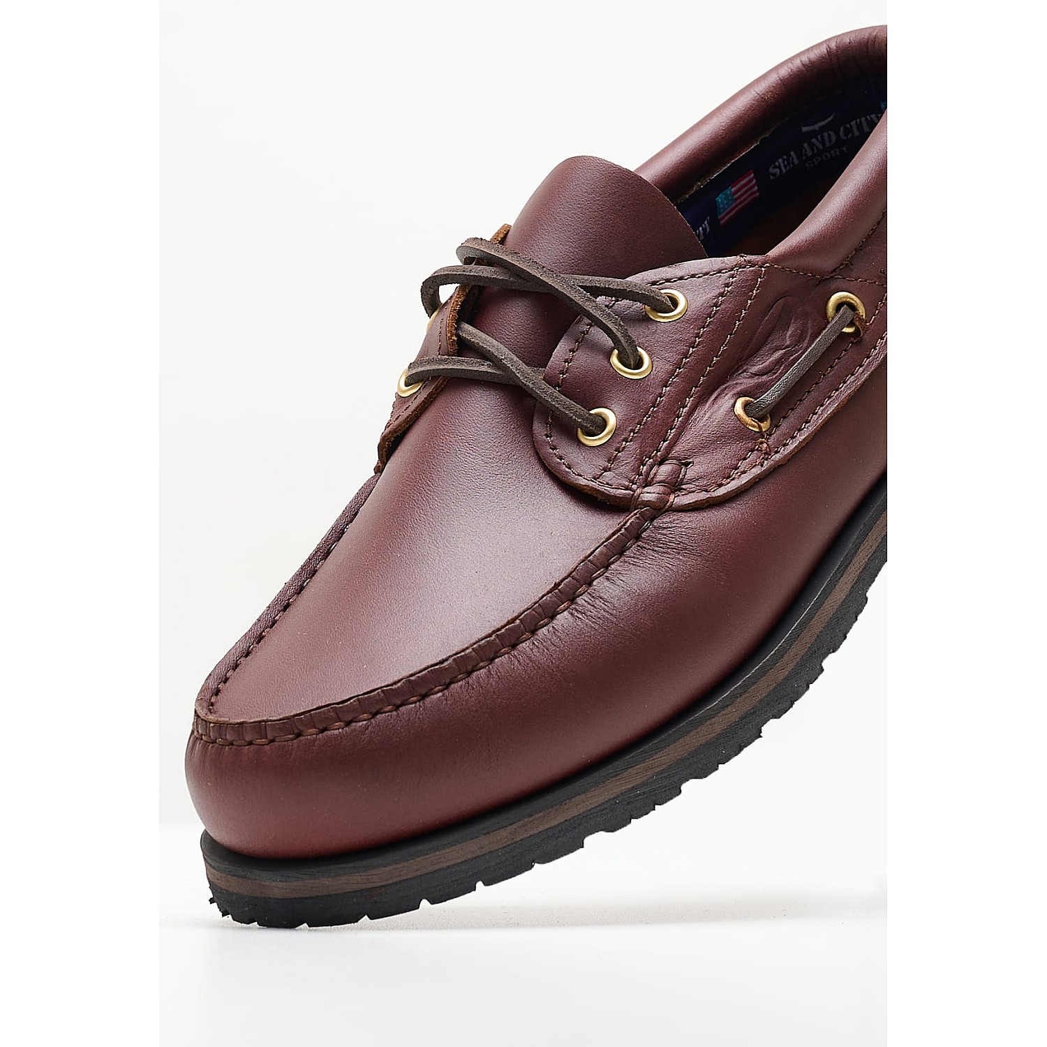 Men Sailing shoes C55 Brown Leather Sea and City