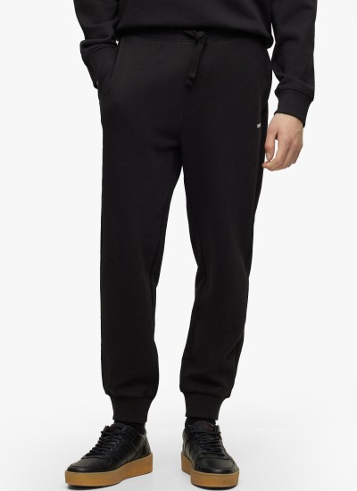 Men Pants Dayote232 Black Cotton Hugo