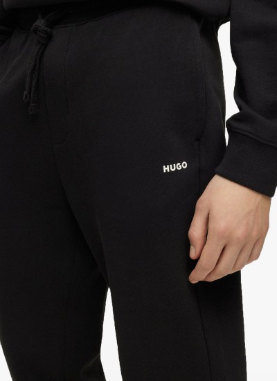 Men Pants Dayote232 Black Cotton Hugo