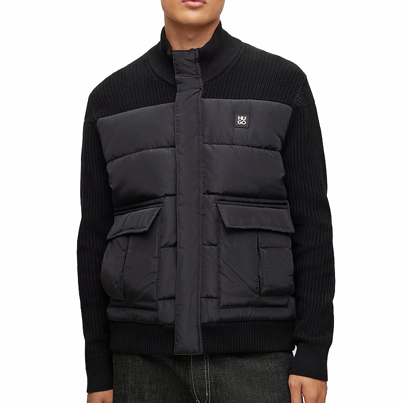 Men Jackets thin Sibor Black Cotton Hugo