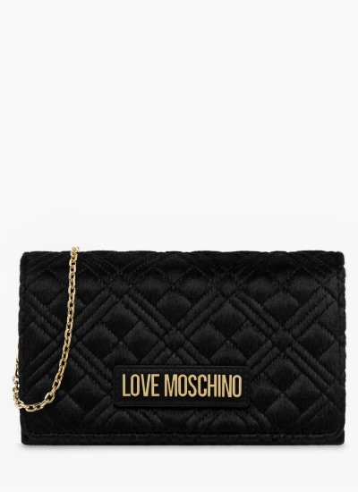 Γυναικείες Τσάντες JC4079.Pn Μαύρο Eco Pony Love Moschino