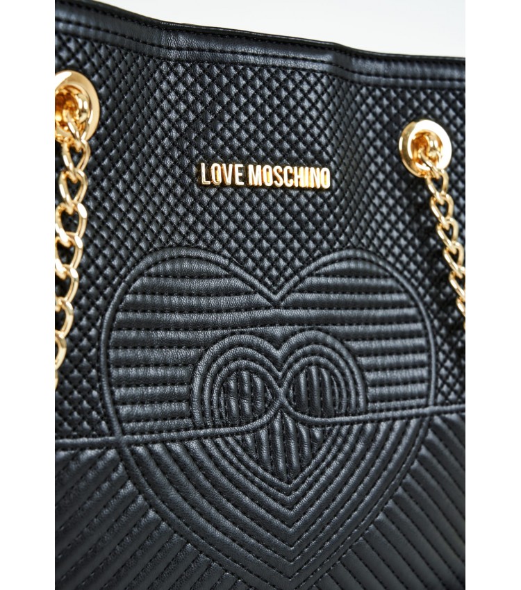Γυναικείες Τσάντες JC4173 Μαύρο ECOleather Love Moschino Γυναικείες Τσάντες JC4173 Μαύρο ECOleather Love Moschino