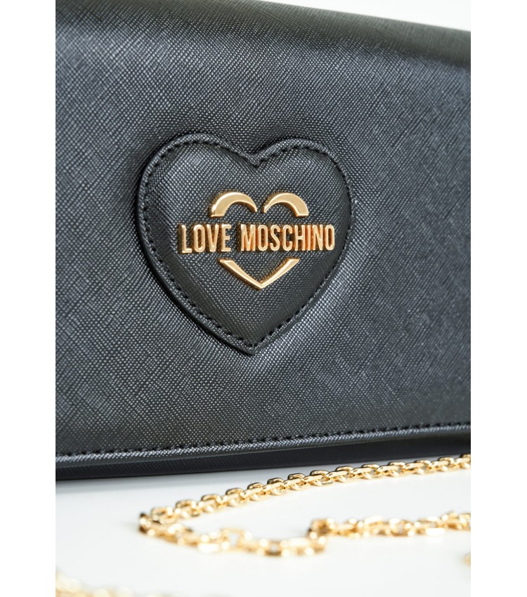Γυναικείες Τσάντες JC4268 Μαύρο ECOleather Love Moschino Γυναικείες Τσάντες JC4268 Μαύρο ECOleather Love Moschino