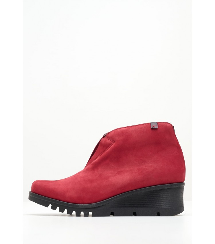 Women Boots 20844 Red Nubuck Leather Pepe Menargues