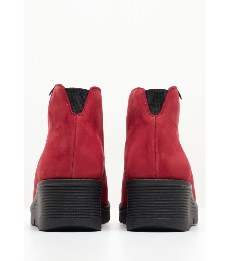 Women Boots 20844 Red Nubuck Leather Pepe Menargues