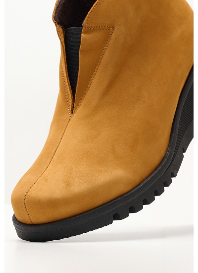 Women Boots 20844 Yellow Nubuck Leather Pepe Menargues