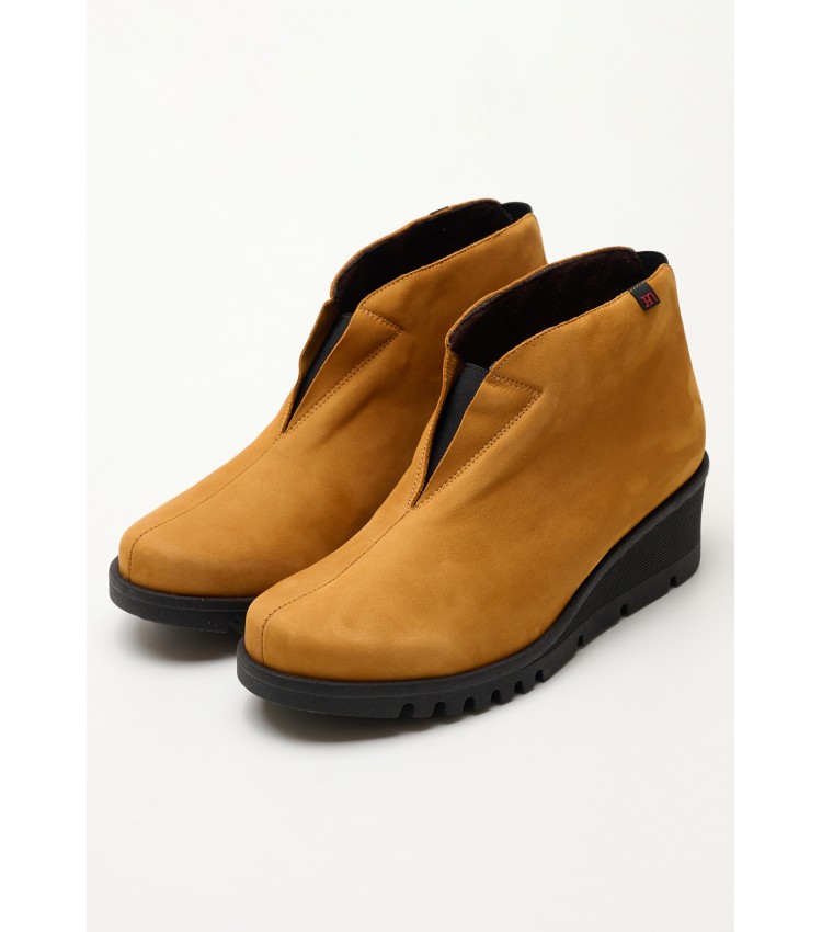 Women Boots 20844 Yellow Nubuck Leather Pepe Menargues