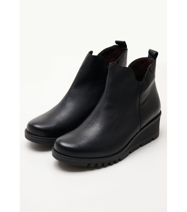 Women Boots 20853 Black Leather Pepe Menargues