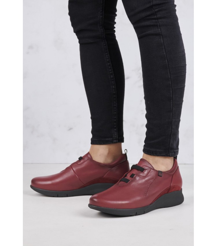 Women Casual Shoes 20932 Bordo Leather Pepe Menargues