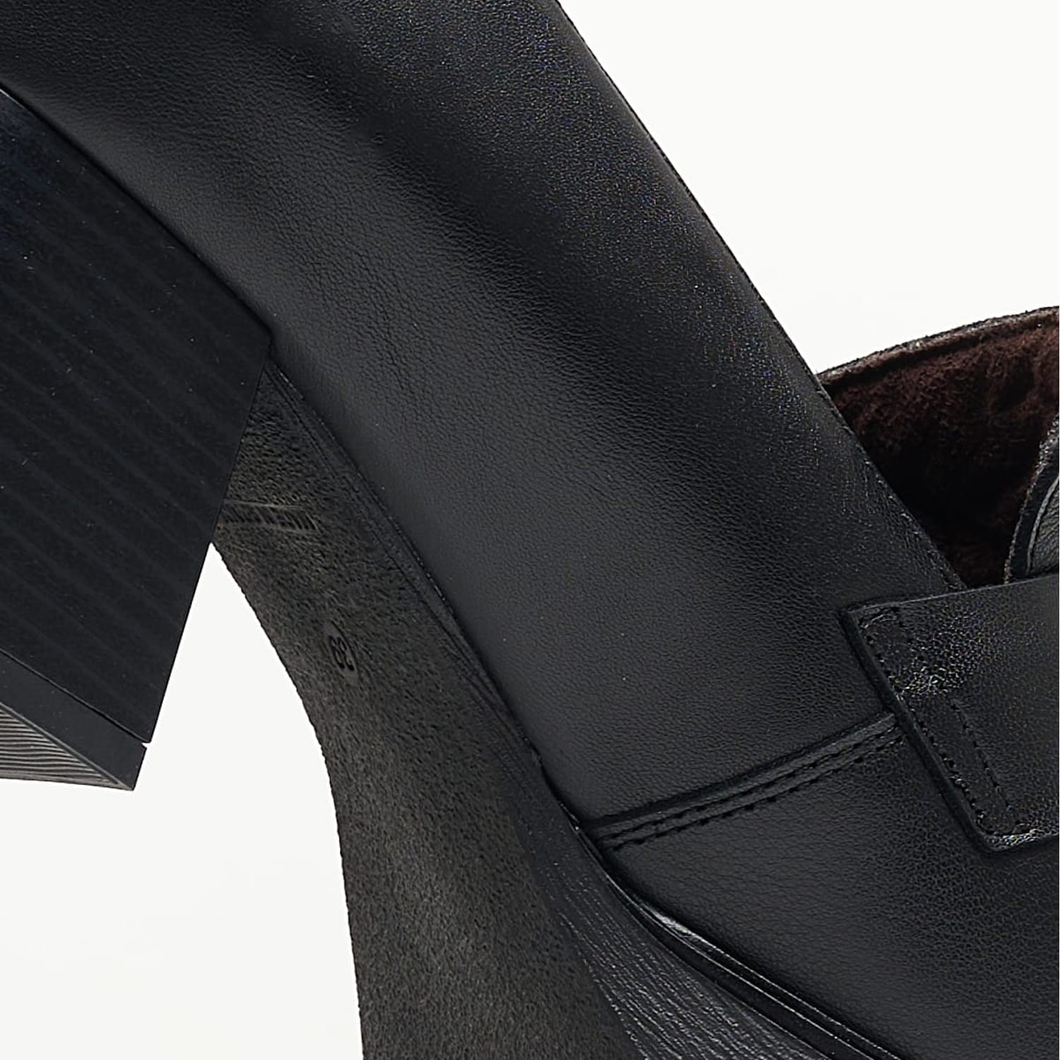 Women Moccasins 21280 Black Leather Pepe Menargues Women Moccasins 21280 Black Leather Pepe Menargues