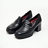 Women Moccasins 21280 Black Leather Pepe Menargues Women Moccasins 21280 Black Leather Pepe Menargues