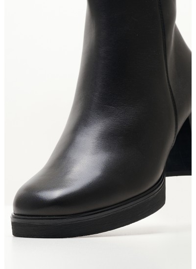 Women Boots 21282 Black Leather Pepe Menargues