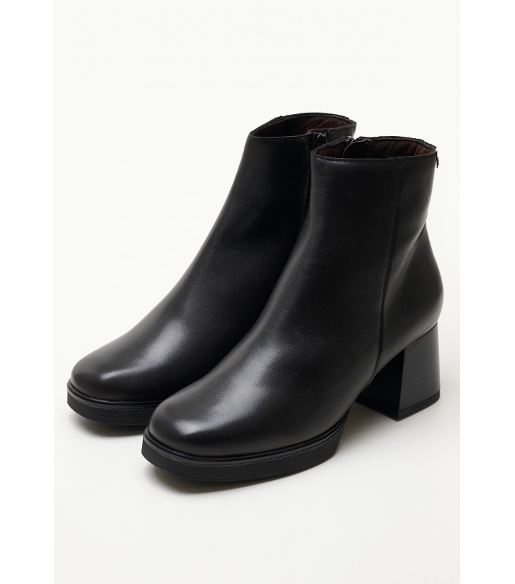 Women Boots 21282 Black Leather Pepe Menargues