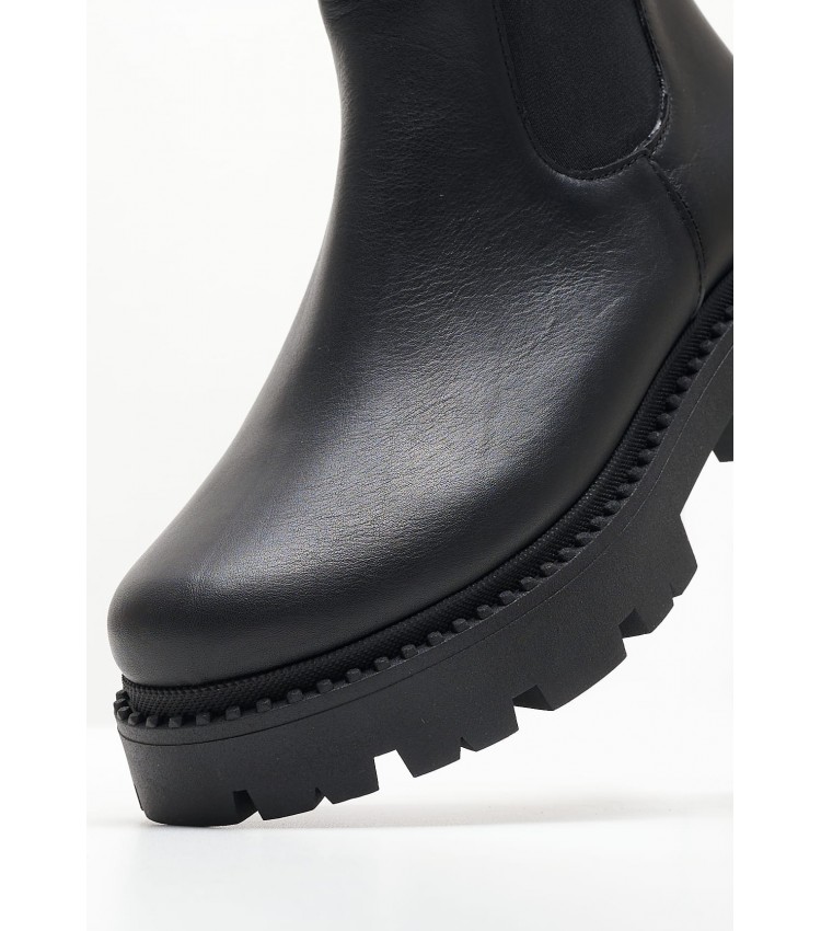 Women Boots 200.D.24 Black Leather Mortoglou