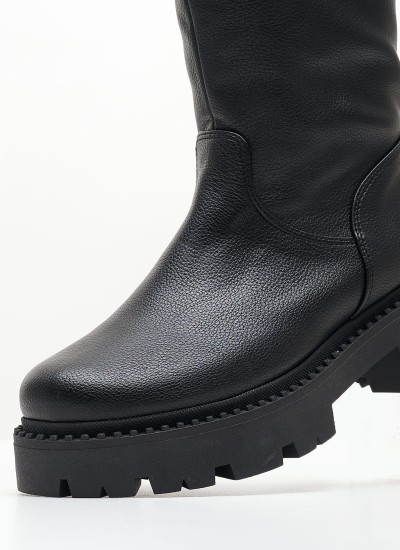 Women Boots 220.N Black Leather Mortoglou