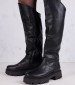Γυναικείες Μπότες 220.N Μαύρο Δέρμα Mortoglou