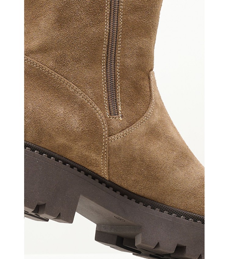 Women Boots 220 Taupe Buckskin Mortoglou