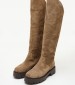 Women Boots 220 Taupe Buckskin Mortoglou