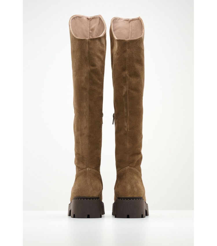 Women Boots 220 Taupe Buckskin Mortoglou