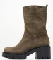 Women Boots 440.K Olive Buckskin Mortoglou