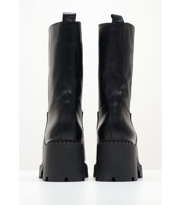 Women Boots 440 Black Leather Mortoglou