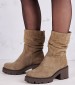 Women Boots 460 Taupe Buckskin Mortoglou