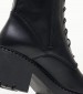 Women Boots 470 Black Leather Mortoglou