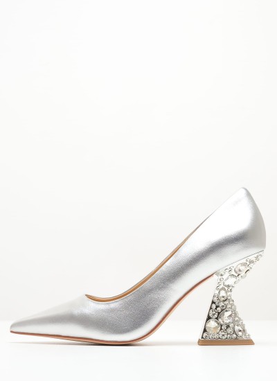 Γυναικείες Γόβες & Peeptoes Ψηλές TATIANA3 Χρυσό ECOleather Nine West