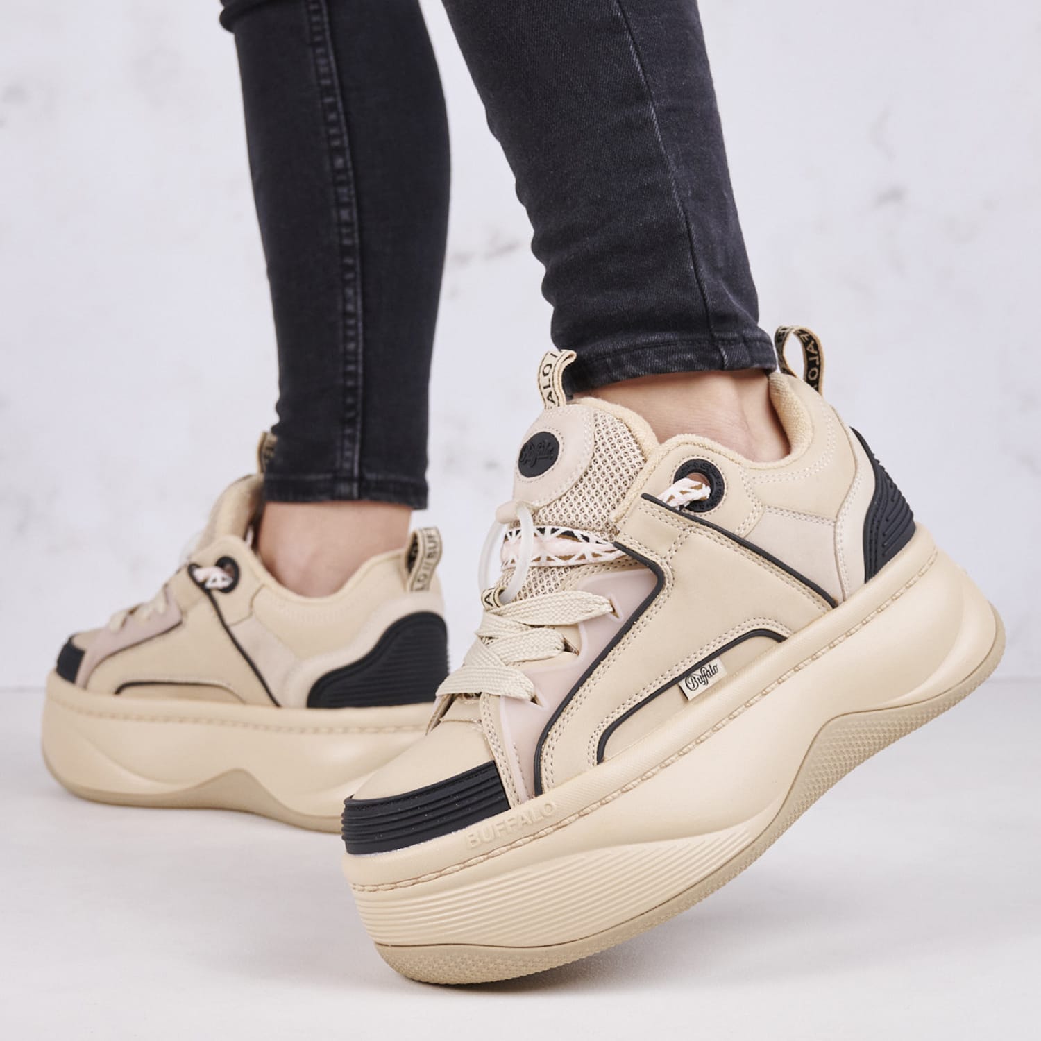 Γυναικεία Παπούτσια Casual Orcus Μπεζ ECOleather Buffalo Γυναικεία Παπούτσια Casual Orcus Μπεζ ECOleather Buffalo