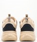 Women Casual Shoes Orcus Beige ECOleather Buffalo