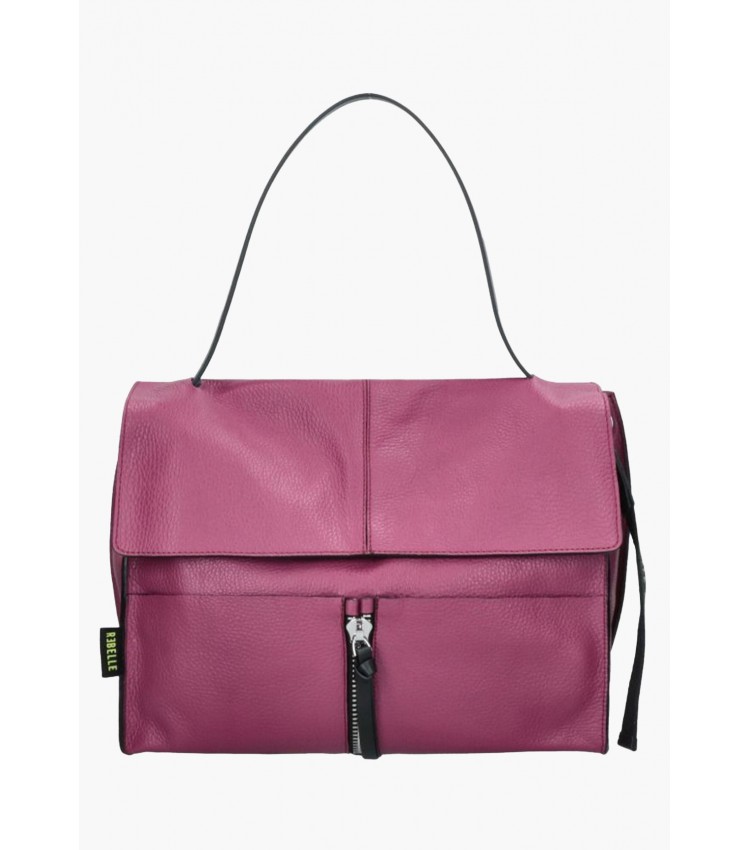 Women Bags Clio.Dollaro Purple Leather Rebelle