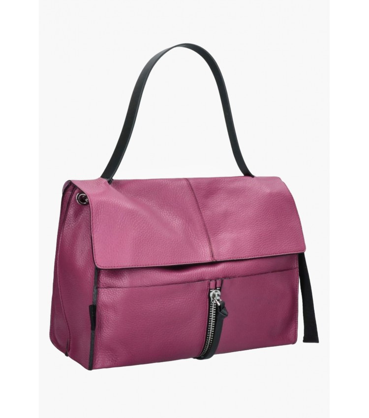 Women Bags Clio.Dollaro Purple Leather Rebelle