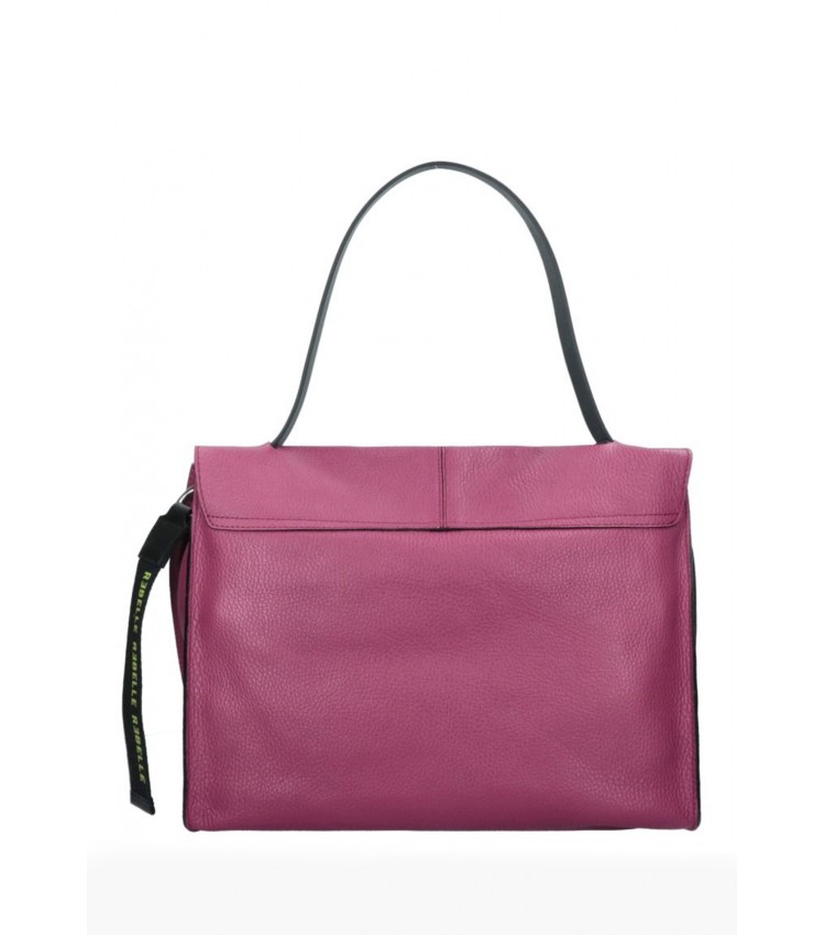 Women Bags Clio.Dollaro Purple Leather Rebelle