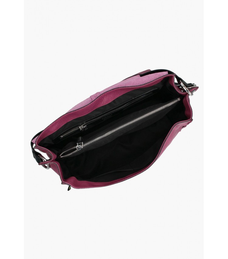 Women Bags Clio.Dollaro Purple Leather Rebelle