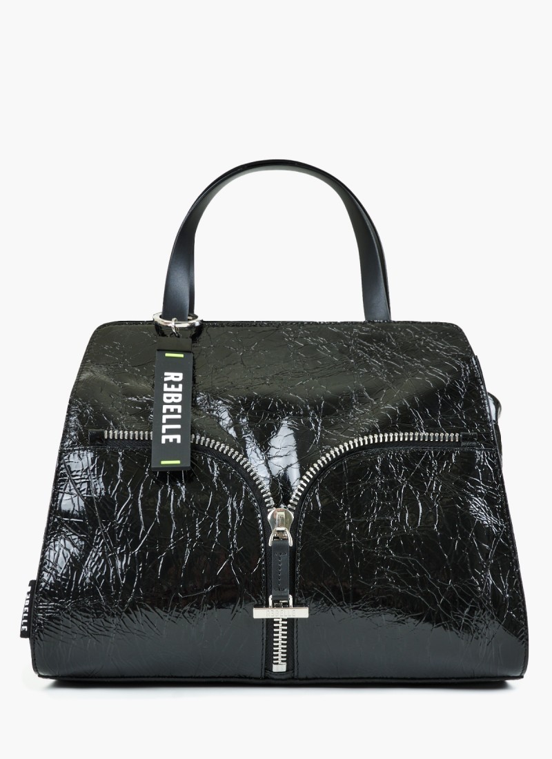 Women Bags Pam Black Patent Leather mortoglou.gr eshop