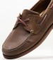 Men Sailing shoes 1001R Brown Nubuck Leather Timberland