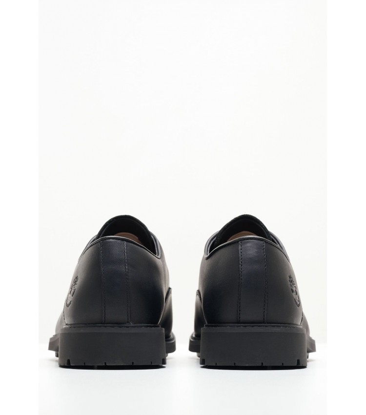 Ανδρικά Παπούτσια Δετά 5549R Μαύρο Δέρμα Timberland