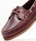 Women Sailing Shoes 72333 Brown Leather Timberland
