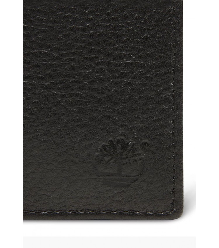 Men Wallets A1DFS Black Leather Timberland