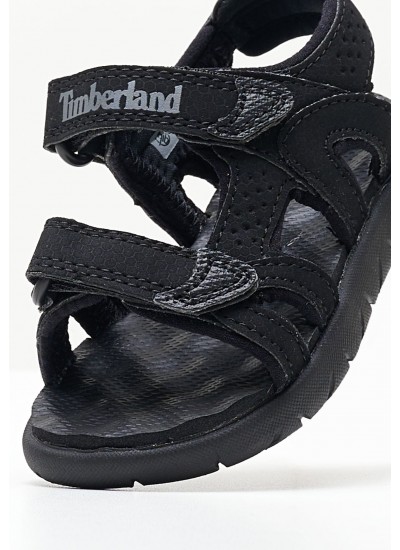 Kids Flip Flops & Sandals A1QXV Black ECOleather Timberland