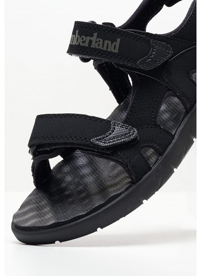 Kids Flip Flops & Sandals A1QY2 Black ECOleather Timberland