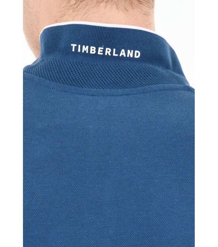 Men T-Shirts A26NF Blue Cotton Timberland
