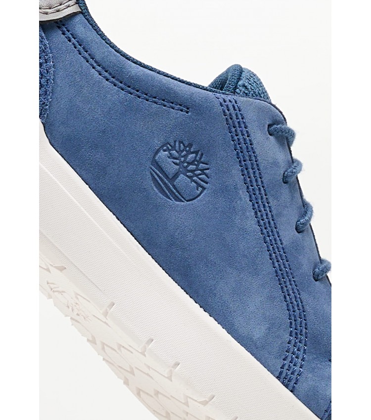 Kids Casual Shoes A2B17 Blue Nubuck Leather Timberland