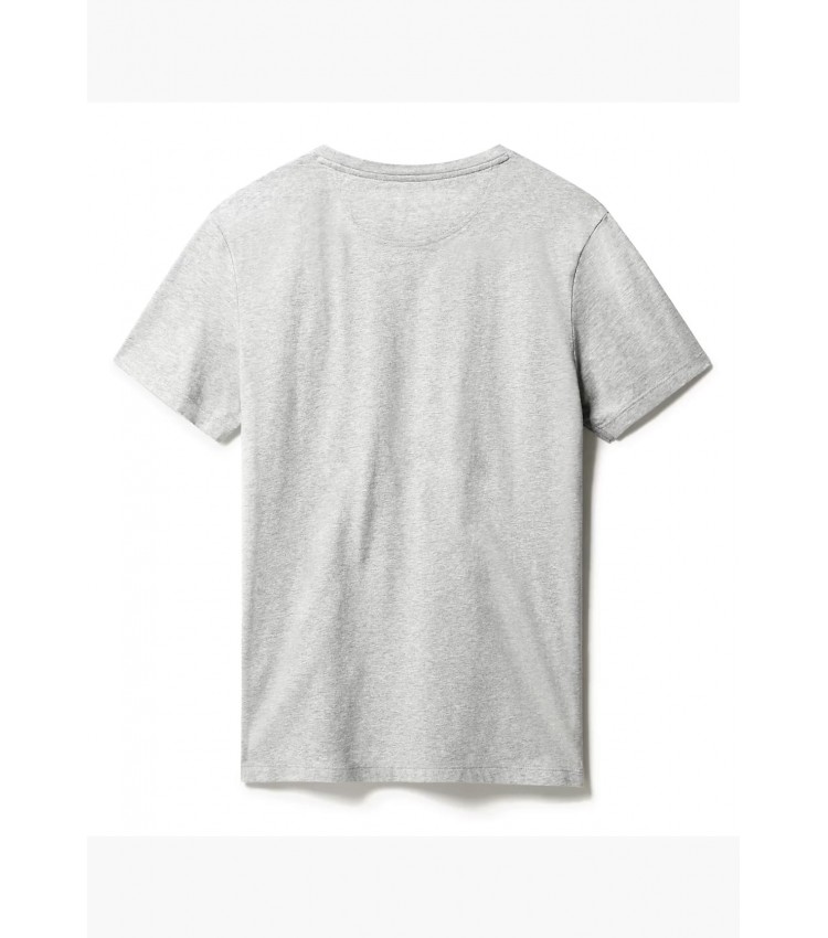 Men T-Shirts A2BPR Grey Cotton Timberland