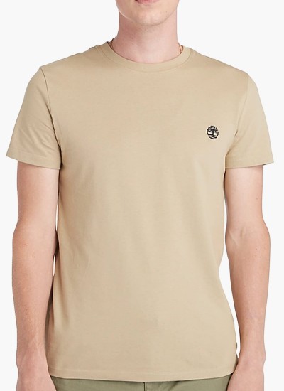 Men T-Shirts A2BPR Beige Cotton Timberland