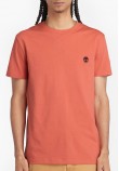 Men T-Shirts A2BPR Red Cotton Timberland