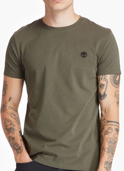 Men T-Shirts A2BPR Olive Cotton Timberland